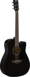 Изображение YAMAHA FGX800C BLACK электроакустическая гитара										