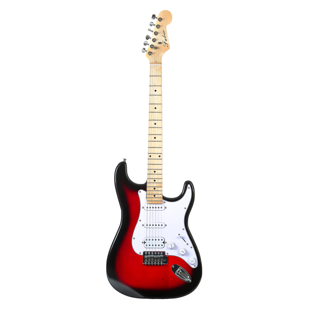 Изображение FABIO ST200RDS (три сингла!!!) Электрогитара Stratocaster SSS, цвет: красный