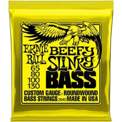 Изображение ERNIE BALL 2840 065-130 струны для бас-гитары Nickel Wound Bass Beefy Slinky