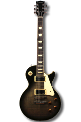 Изображение CoolZ Les Paul Japan Электрогитара б/у, s/n A151487, HH, черно-зеленый
