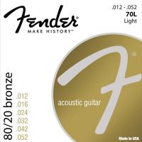 Изображение FENDER 70L 012-052 Струны для акустической гитары 