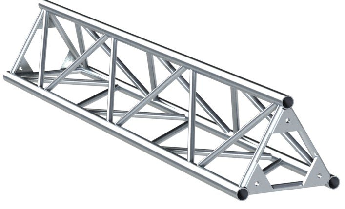Install A3-250-2500 треугольная алюминиевая ферма, 2500 мм, d = 30 мм. 