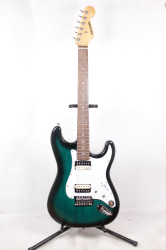 Изображение Selder Stratocaster Электрогитара б/у, HH, Зеленый Sunburst, Белый перламутровый пикгард