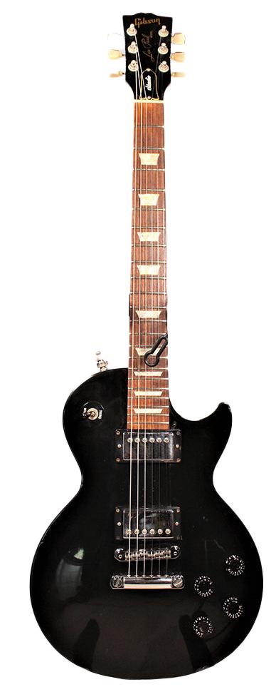 Изображение GIBSON Les Paul Studio Электрогитара Б\У, s\n:0106151, черный, хром фурнитура, USA