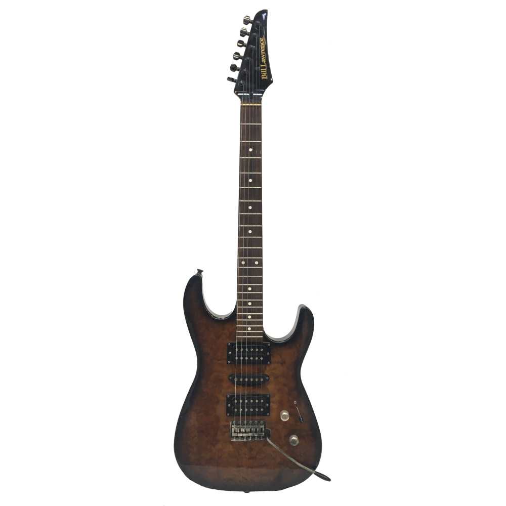 Bill Lawrence Superstrat Электрогитара б/у, HSH, Коричневый огненный клен + Рычаг Изображение Bill Lawrence Superstrat Электрогитара б/у, HSH, Коричневый огненный клен + Рычаг