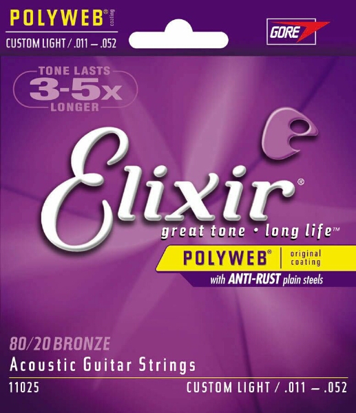 Изображение ELIXIR 11025 011-052 Струны для акустической гитары 