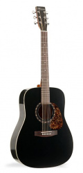 Изображение NORMAN PROTEGE B18 CEDAR BLACK  акустическая гитара Dreadnought, цвет черный