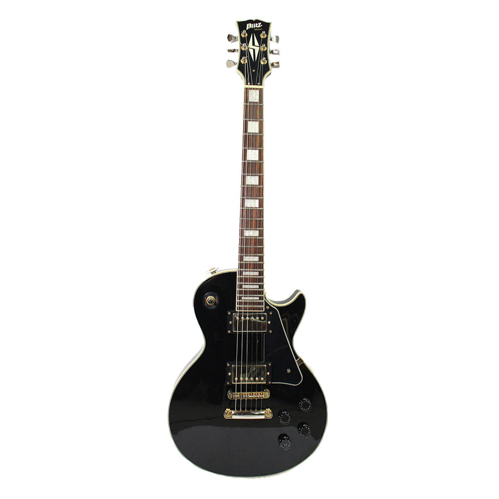 Изображение BLITZ by ARIA PRO II Электрогитара Les Paul, черный, s/n.6100112 + чехол мягкий