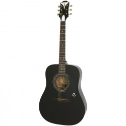 Изображение EPIPHONE PRO-1 Acoustic Ebony акустическая гитара, цвет черный