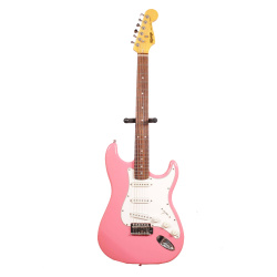Изображение K.Garage Stratocaster, SSS, розовый, берый пикгард