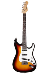 Изображение Legend Stratocaster Электрогитара б/у, s/n 6110605569, SSS, Sunburst, Белый пикгард, Черные датчики