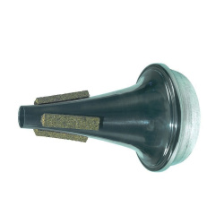 Изображение Сурдина Б/У для трубы, алюминий (узкая, с пробковыми накладками)