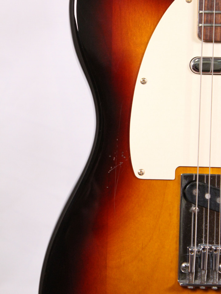 FENDER USA TELECASTER 1984 Электрогитара б/у, s/n E320121, tobacco burst, белый пикгард Изображение FENDER USA TELECASTER 1984 Электрогитара б/у, s/n E320121, tobacco burst, белый пикгард