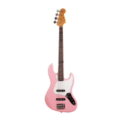 Изображение K.Garage Jazz Bass розовый, белый пикгард