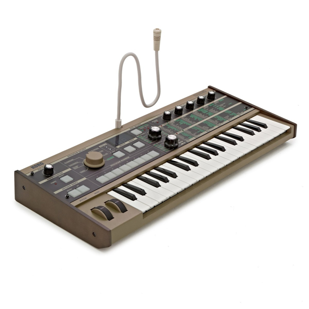 KORG microKORG Синтезатор + вокодер, цвет: серебристый + микрофон + блок питания Изображение KORG microKORG Синтезатор + вокодер, цвет: серебристый + микрофон + блок питания