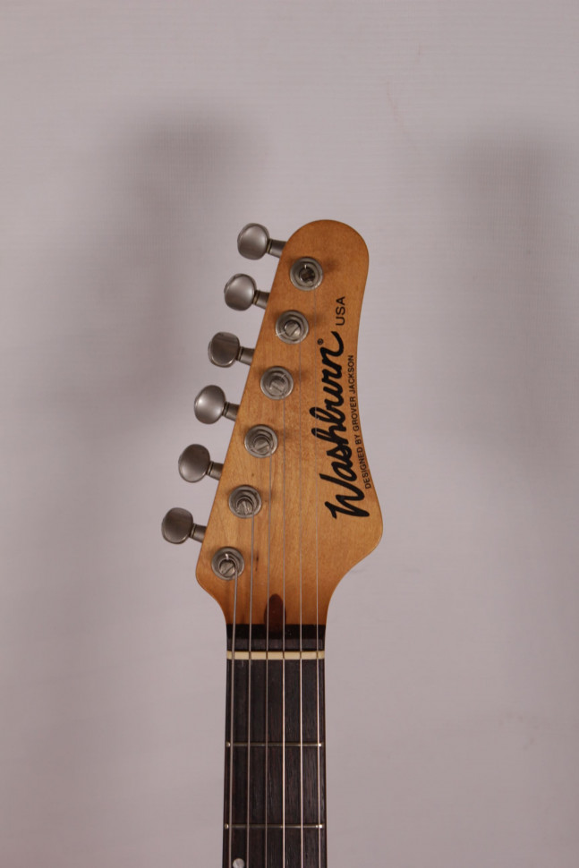 Изображение Washburn USA MG-120 1994 s/n 9409199, HSS, Красный, топ пламенный клен + кейс