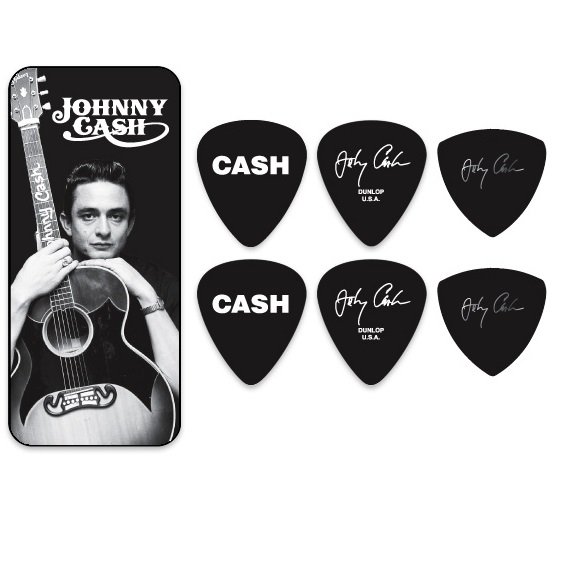 Изображение Dunlop JCPT02H  Johnny Cash "Legend" cувенирный набор медиаторов в пенале 6 шт.