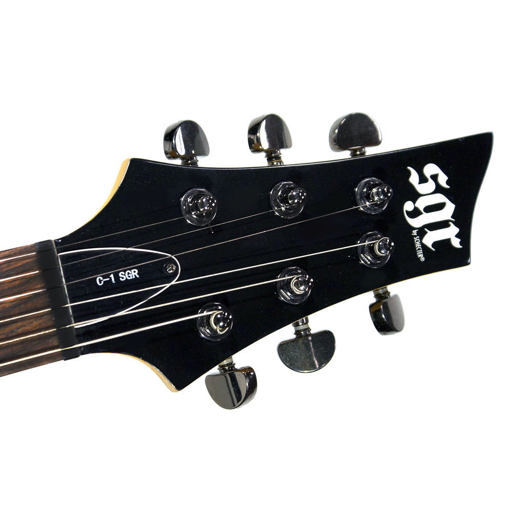 Изображение SCHECTER SGR C-1-BLK LH Электрогитара леворукая БЕЗ ЧЕХЛА