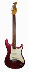 Anboy Stratocaster OS-37 Japan Электрогитара б/у, S/n 4106013, Малиновый, Белый пикгард Изображение Anboy Stratocaster OS-37 Japan Электрогитара б/у, S/n 4106013, Малиновый, Белый пикгард
