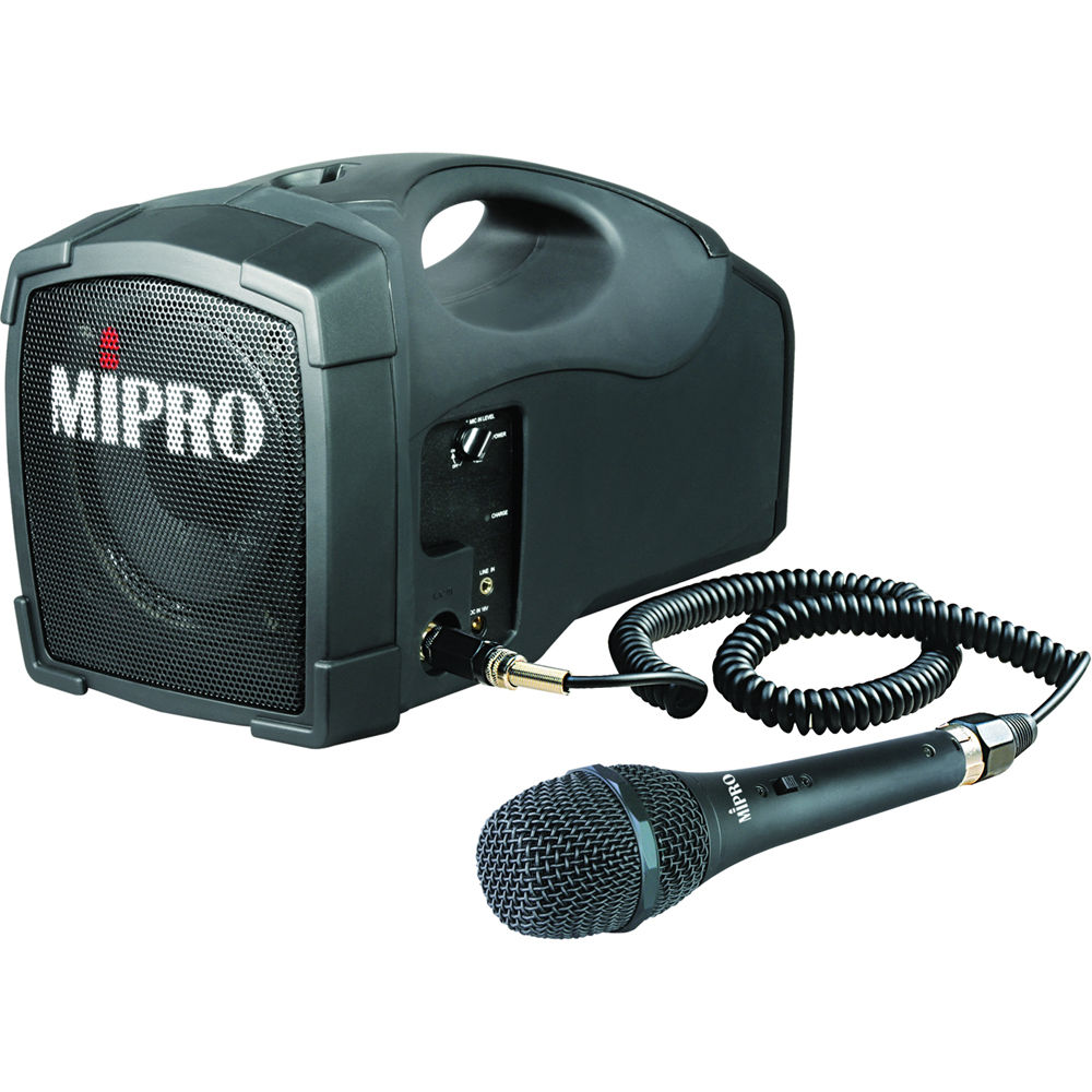 MIPRO MA-101C/MM-107 Портативная автономная звукоусилительная система с проводным микрофоном в компл Изображение MIPRO MA-101C/MM-107 Портативная автономная звукоусилительная система с проводным микрофоном в компл