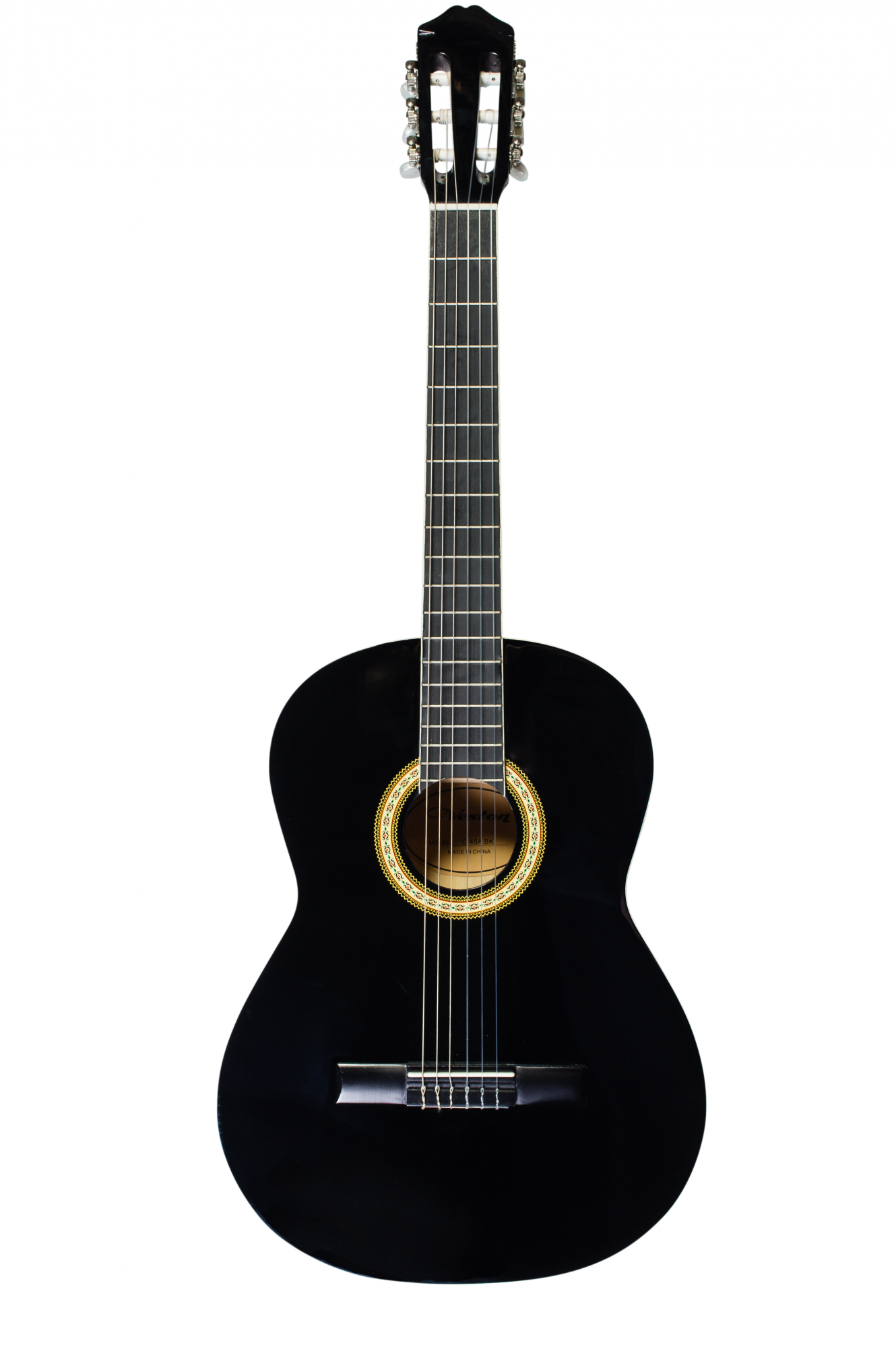 Изображение VESTON C-45A BK 4/4 Классическая гитара с анкером, цвет: чёрный