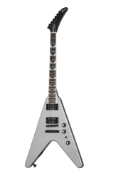 Изображение Gibson Dave Mustaine Flying V EXP Электрогитара Б/У, цвет: серебристый металлик, s/n: 226920225