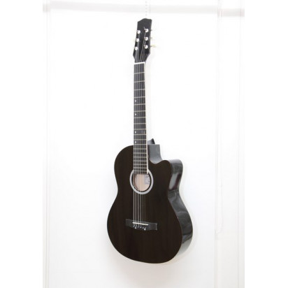 Изображение CARAYA F601-BK Акустическая гитара, с вырезом, черная, 41"