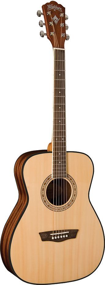 Изображение Washburn AF5 акустическая гитара, форма корпуса Folk, цвет натуральный