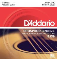 Изображение D`ADDARIO EJ-39 012-052 Струны для 12-струнной гитары 