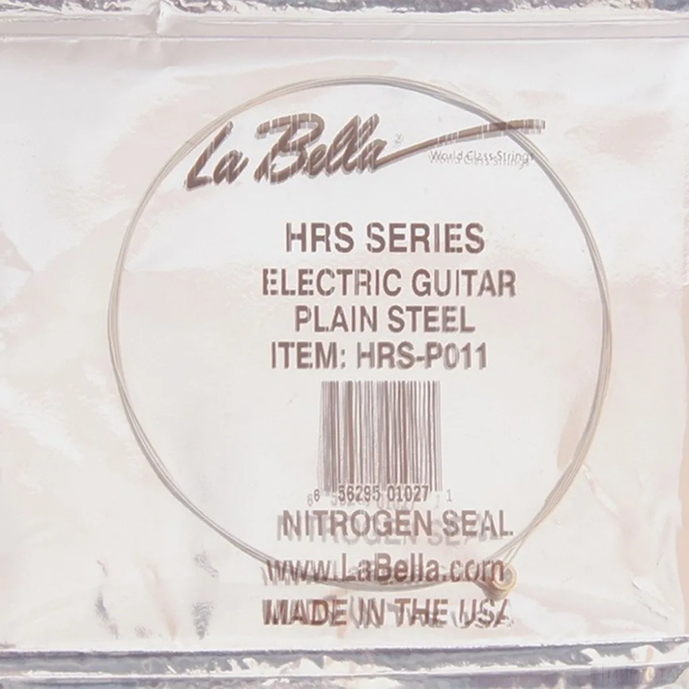 Изображение LA BELLA HRS-P011 Отдельная струна для электрогитары, сталь, 011