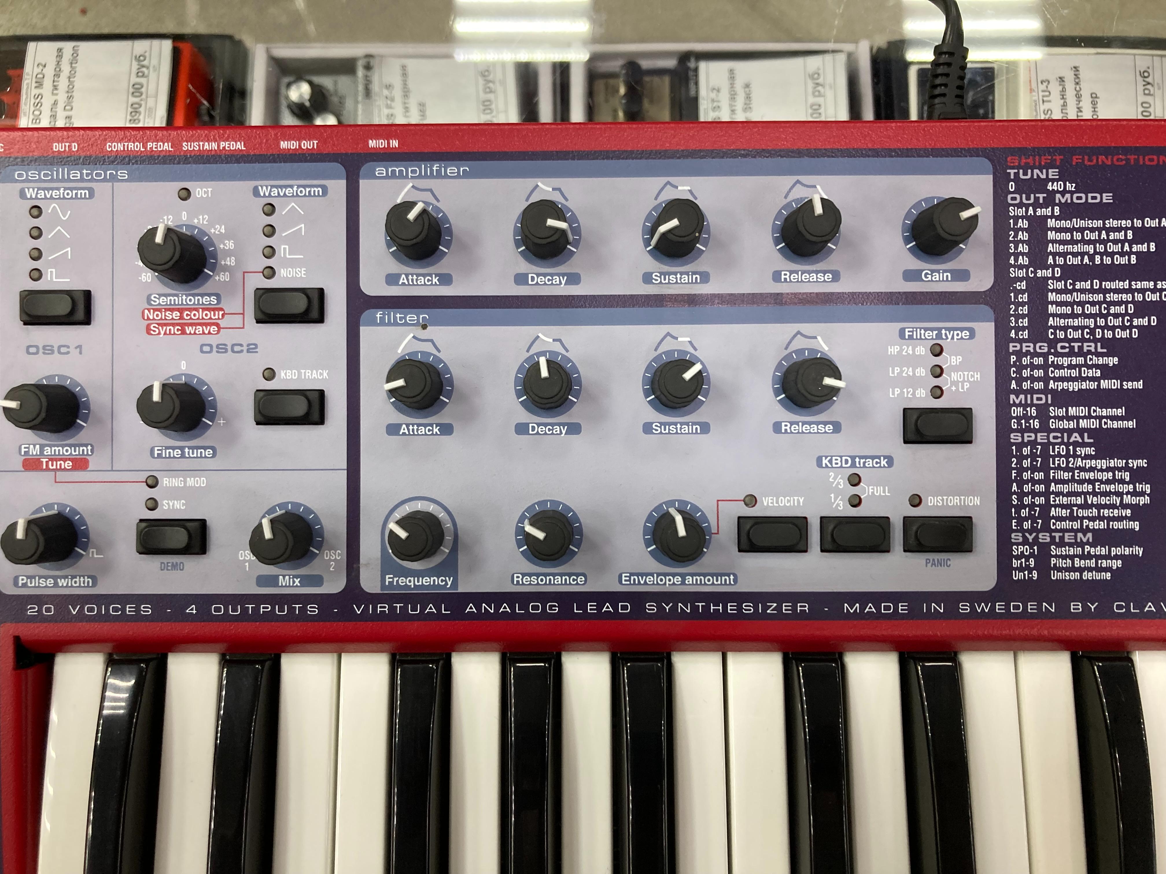 NORD Clavia Lead 2X аналоговый синтезатор Б\У Изображение NORD Clavia Lead 2X аналоговый синтезатор Б\У