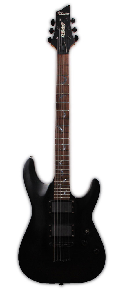 Изображение Schecter Diamond Series Damien-6 Электрогитара б/у, s/n 0525896, HH, черный матовый, черная фурнитур