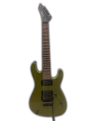 Изображение Grass Roots Superstrat 7 Korea Электрогитара б/у, зеленый, черная фурнитура, флойд