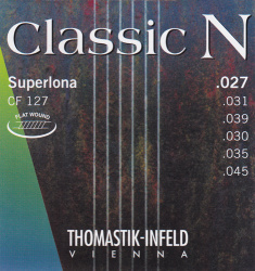 Изображение THOMASTIK CF127 Classic N Комплект струн для акустической гитары, нейлон/хромированная сталь 027-045