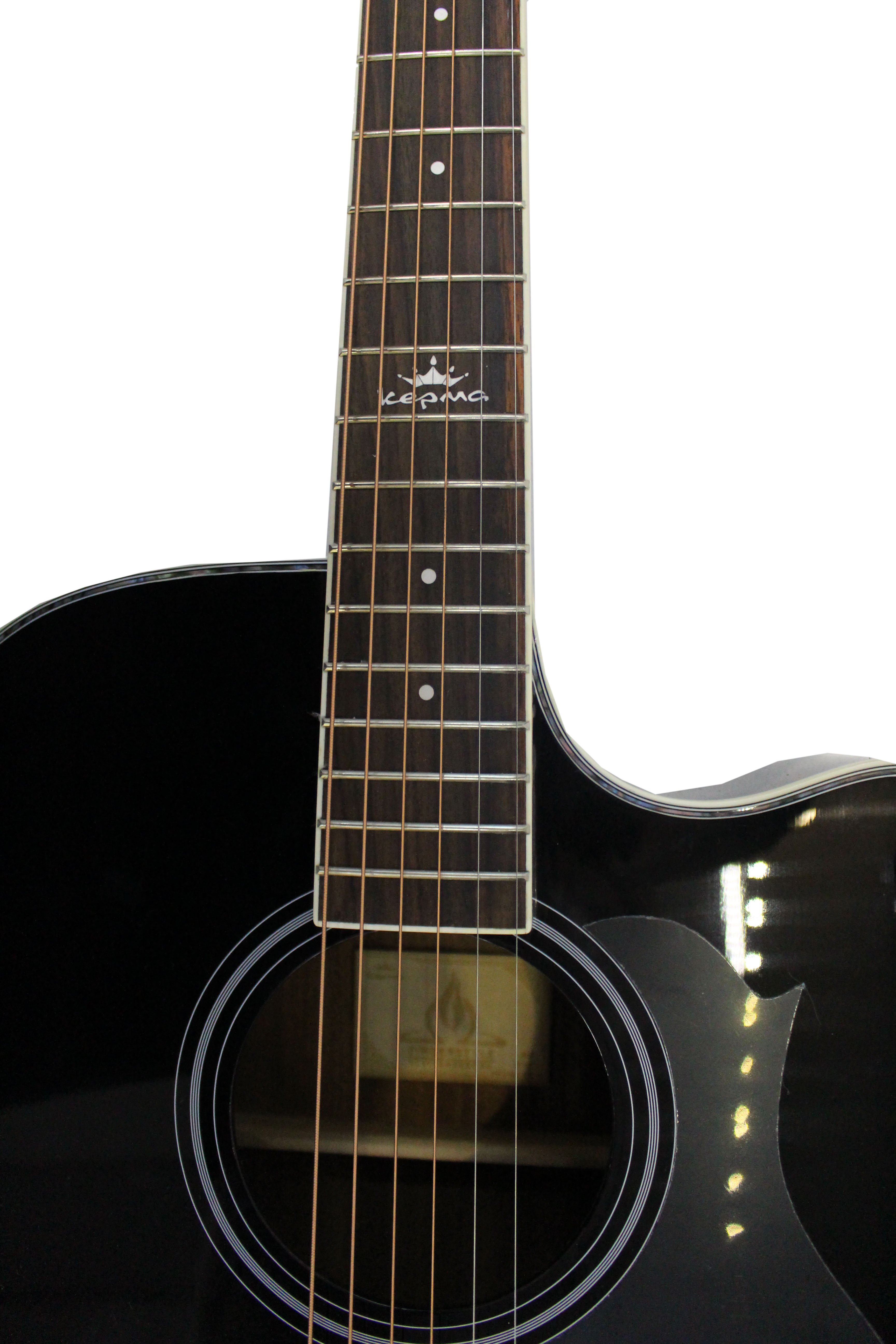 Изображение KEPMA D1CE BK Электроакустическая гитара + КАБЕЛЬ Цвет Черный