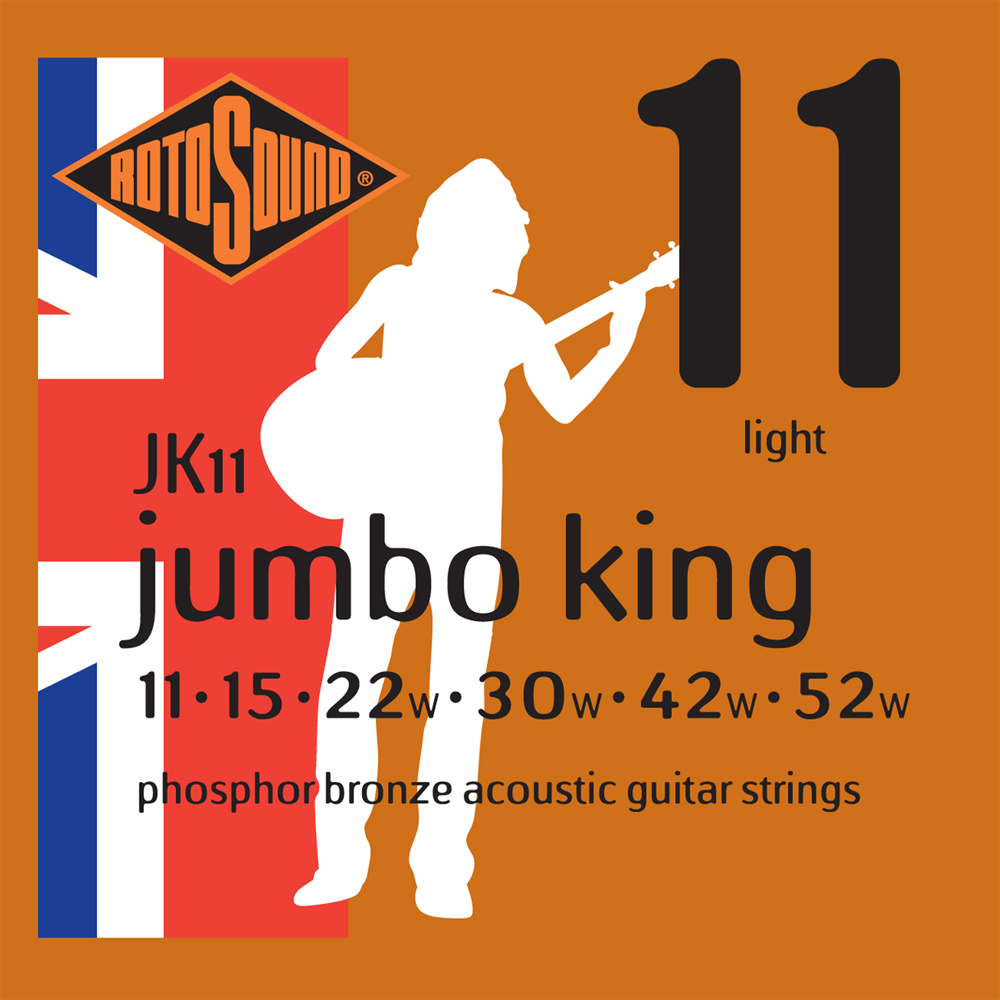 ROTOSOUND JK11 011-052 Струны для акустической гитары Изображение ROTOSOUND JK11 011-052 Струны для акустической гитары