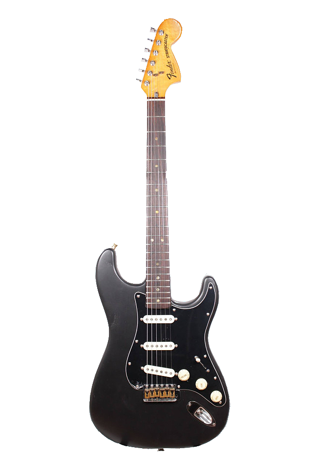 Изображение Fender Stratocaster USA 1978 Refinish, s/n S892420, SSS, Черный матовый, Черный пикгард + Кейс