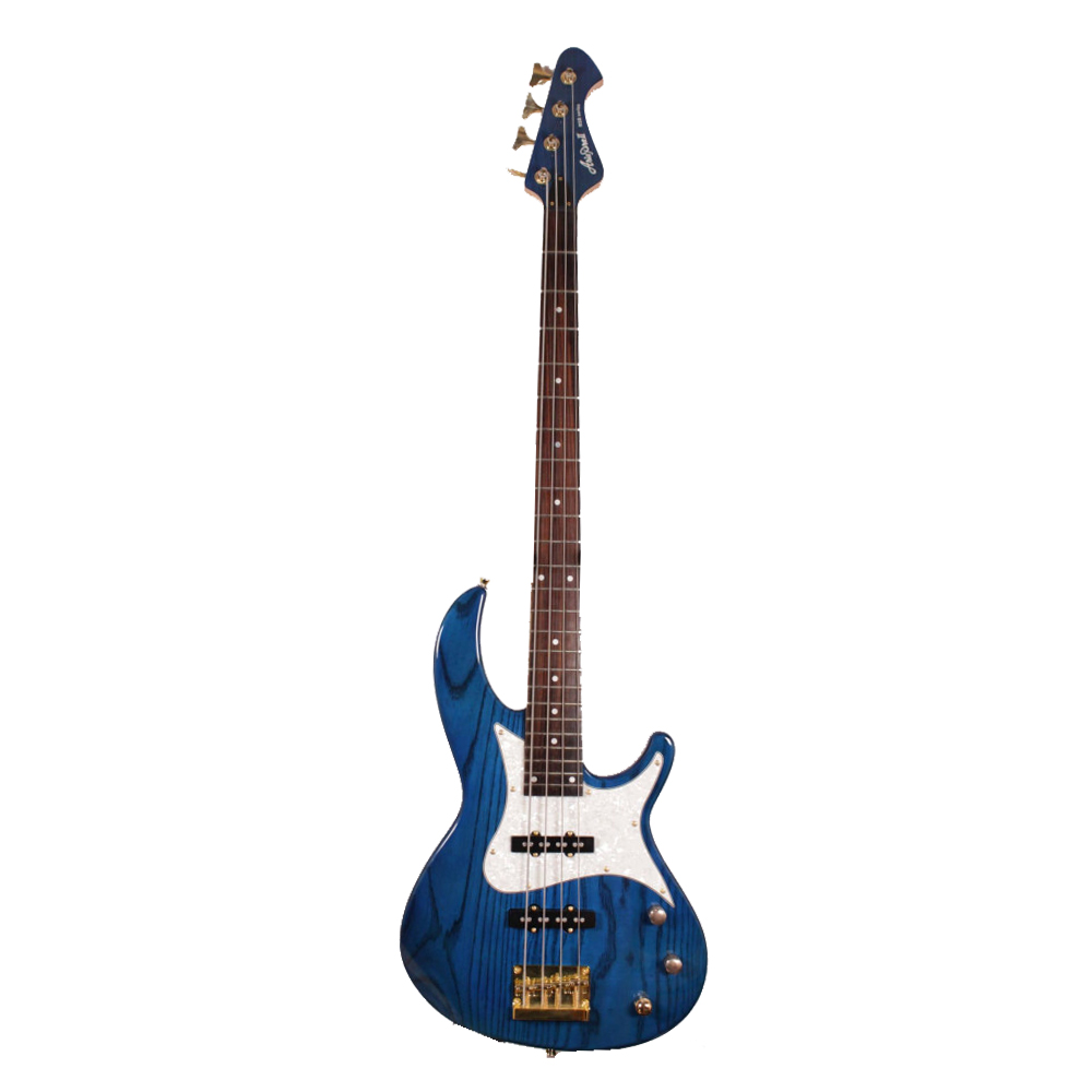 Изображение Aria Pro 2 RSB-42AR SBL Jazz Bass, s/n 6141000865, Активный, see-thru blue, белый пикгард