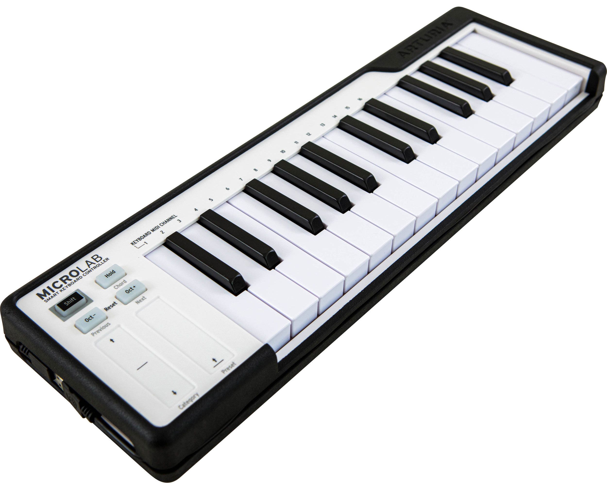 Изображение ARTURIA Microlab Black - MIDI-клавиатура 25 клавиш, цвет черный