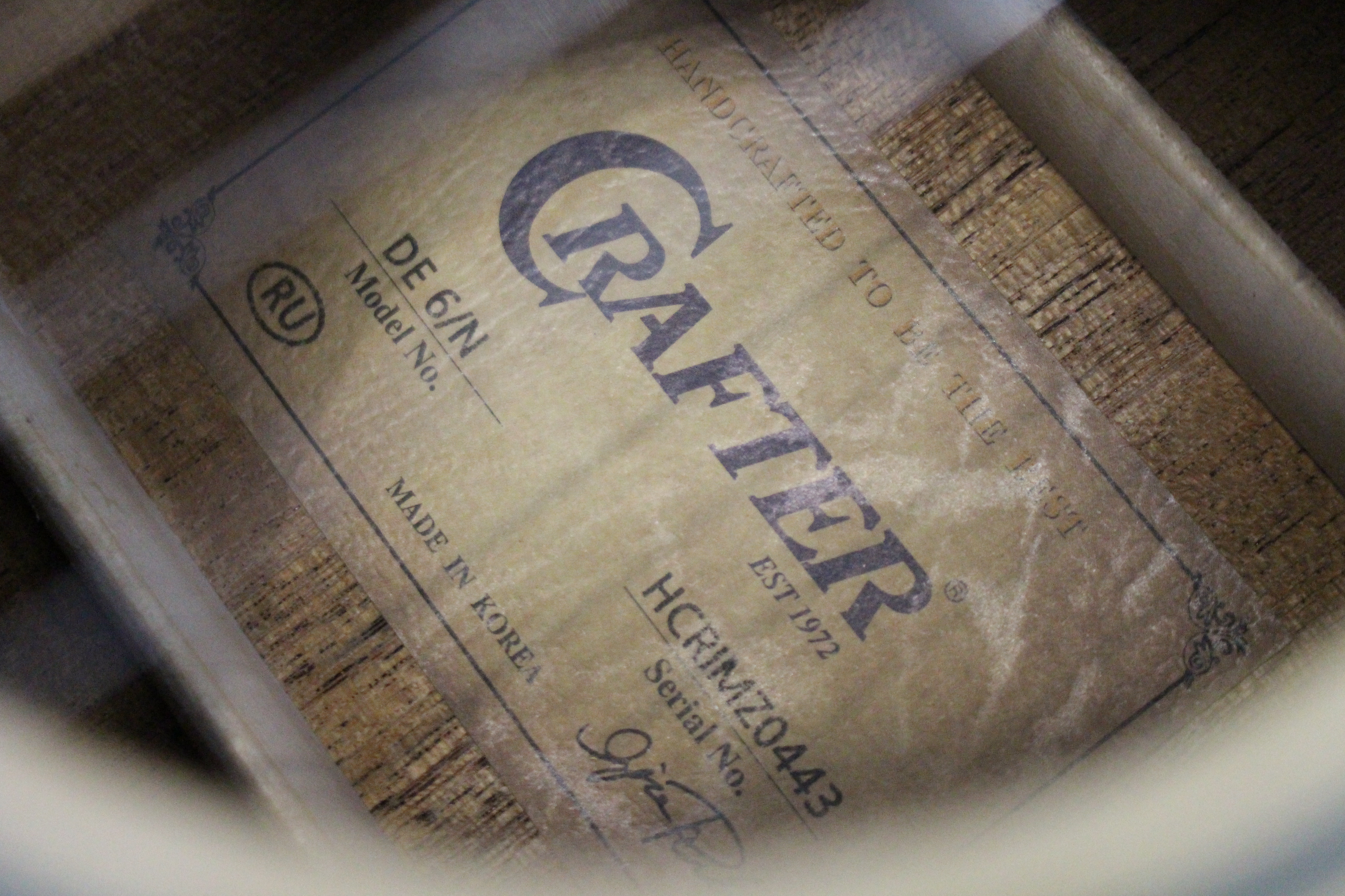 Изображение CRAFTER DE-6/N+B Электроакустическая гитара + ЧЕХО