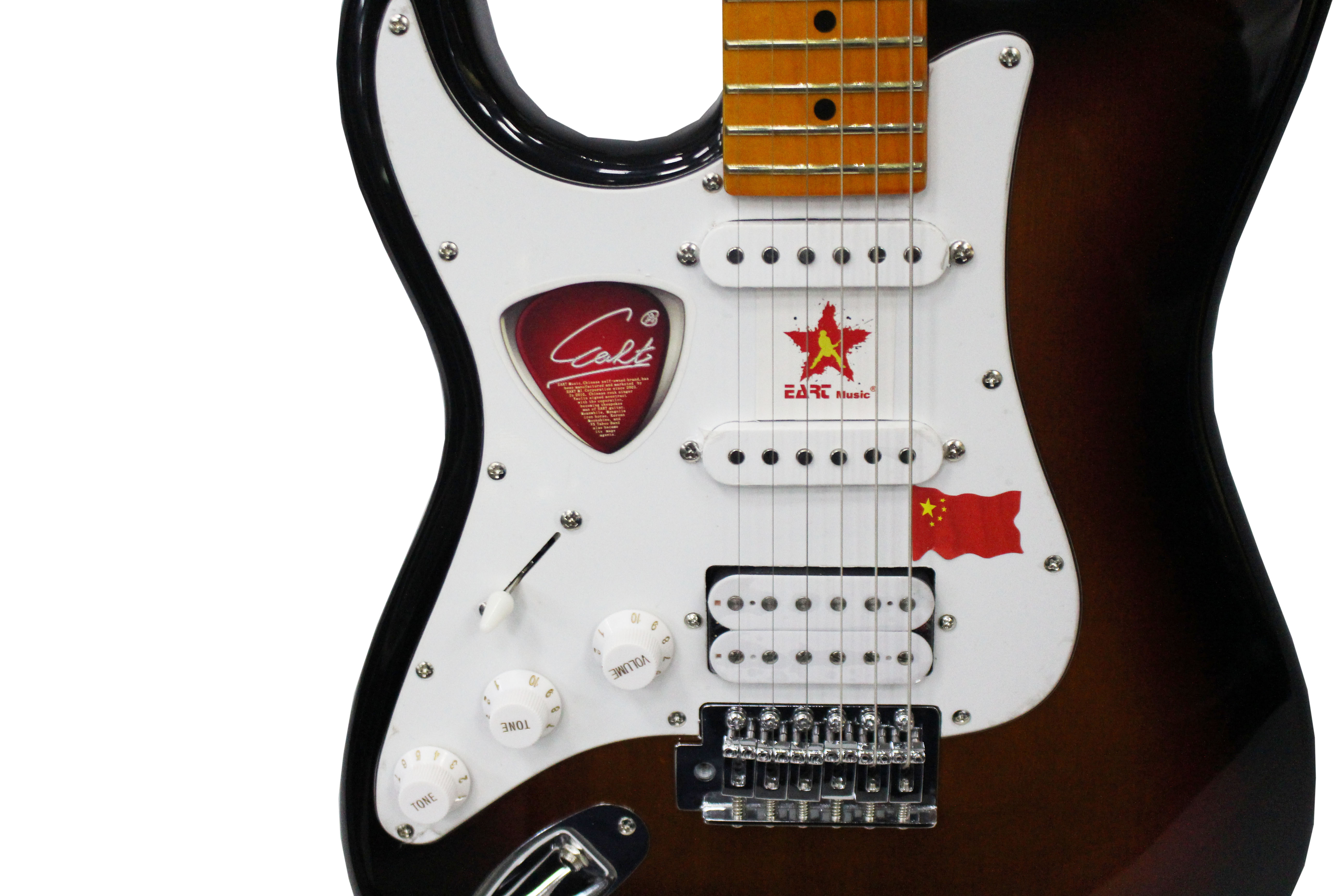 EART AL-112 LH SB Электрогитара ЛЕВОРУКАЯ стратокастер SSH Sunburst ...