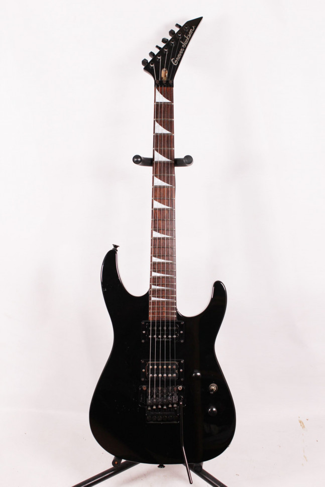 Изображение Grover Jackson Superstrat, s/n 901456, HH, Черный, акульи зубы, флойд, рычаг, клееный гриф