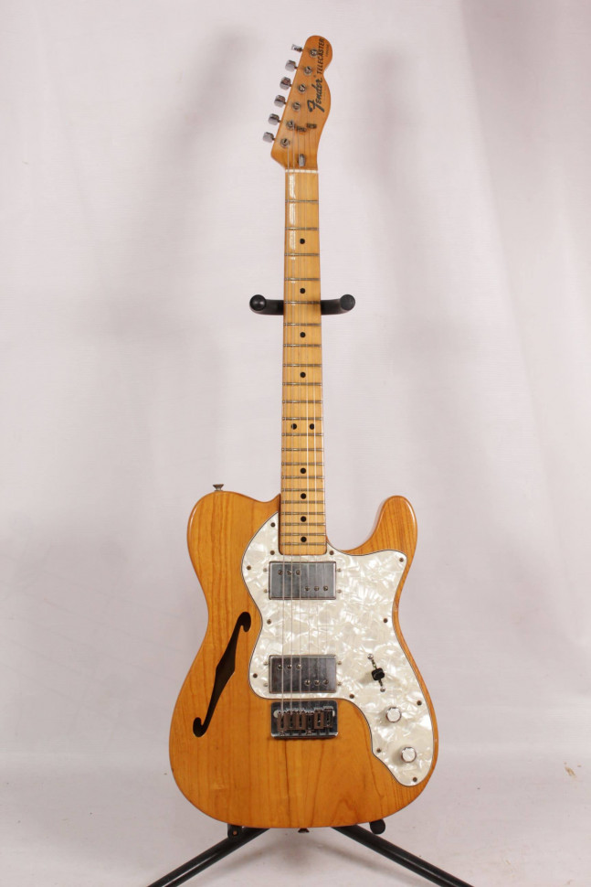 Fender Telecaster Thinline USA 1974, Электрогитара Б/У, s/n 561528, HH, цвет натуральный Изображение Fender Telecaster Thinline USA 1974, Электрогитара Б/У, s/n 561528, HH, цвет натуральный