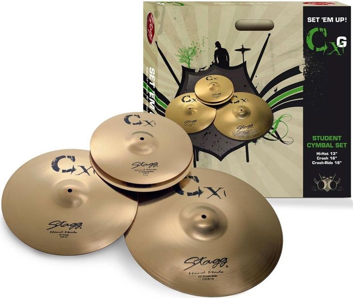 Изображение STAGG CXG SET Набор тарелок (13" Hi-Hat, 16" Crash