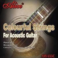 Изображение ALICE AW435С 011-052 Струны для акустической гитары цветные 