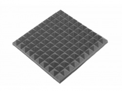 Изображение Звукоизоляция 0.25 кв. м., пирамидка 30 мм, тёмный серый