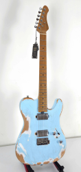 Изображение SQOE SETL960BL Электрогитара, цвет: голубой