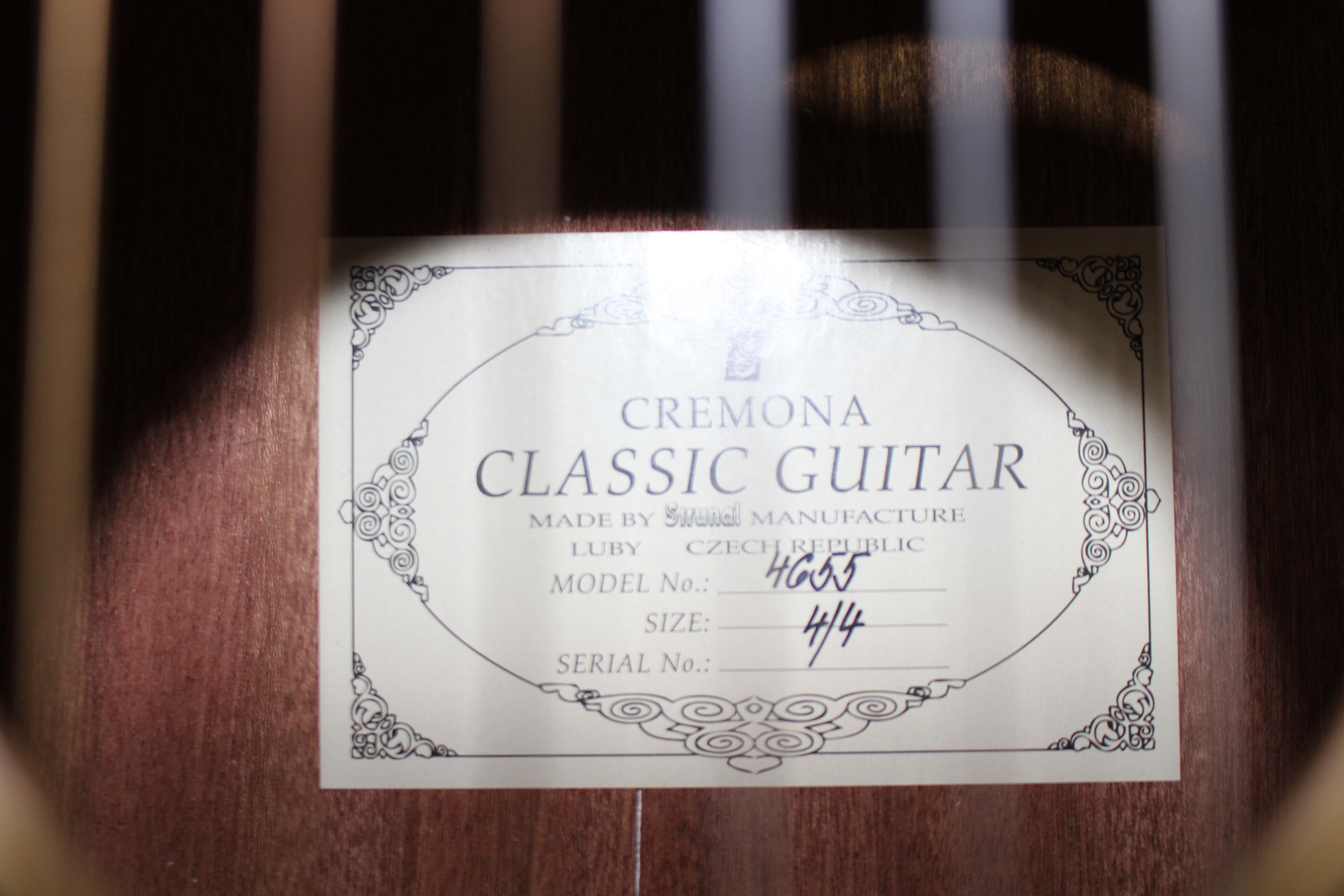 Изображение CREMONA 4655-4/4 Классическая гитара