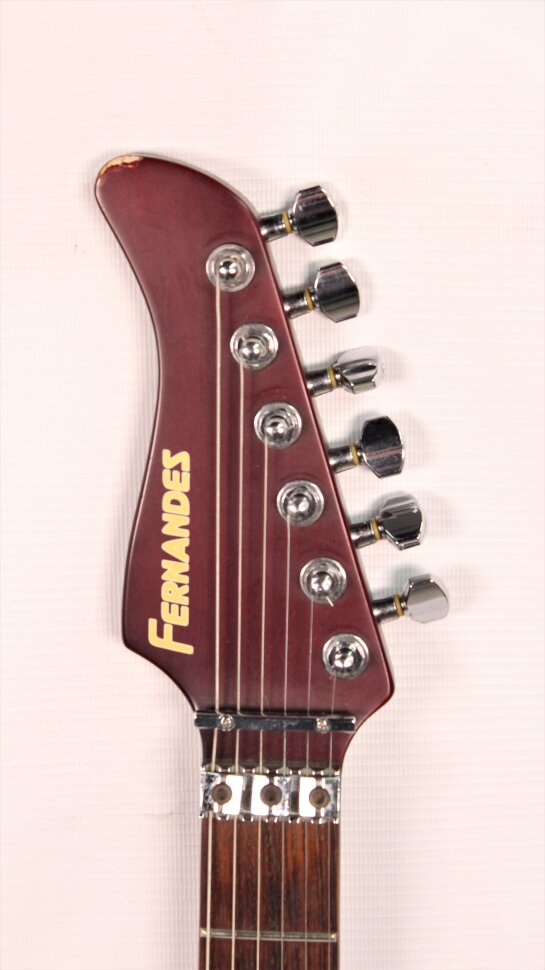 Изображение FERNANDES FR-95 PT Электрогитара Б/У, DiMarzio Evolution, Бордовый, FRose,  ReverseHead, Japan