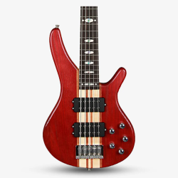 Изображение SQOE SB-LT5BS RD Бас гитара, цвет: красный